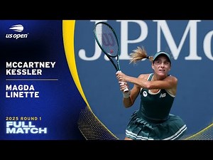 McCartney Kessler vs. Magda Linette Full Match | 2025 US Open Round 1