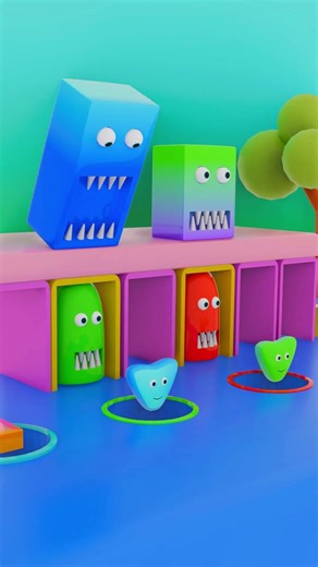 Shiny Square & Round Monsters 👾