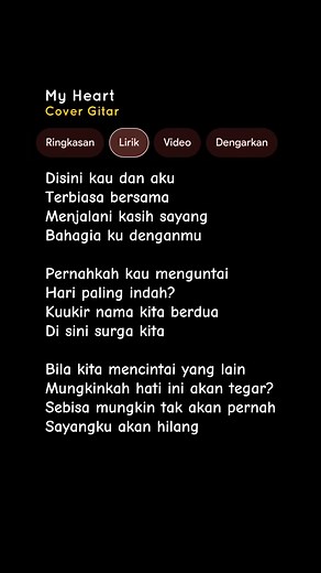 LIRIK LAGU MY HEART - ACHA SEPTRIASA & IRWANSYAH (Disini kau dan aku terbiasa bersama | Bila kita mencintai yang lain) #lyrics | Ivan Sany