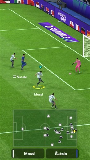 goal by messi 💫#fifa #messi #fcmobile #soccer