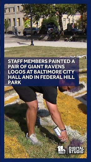 Ravens Logo Stencling