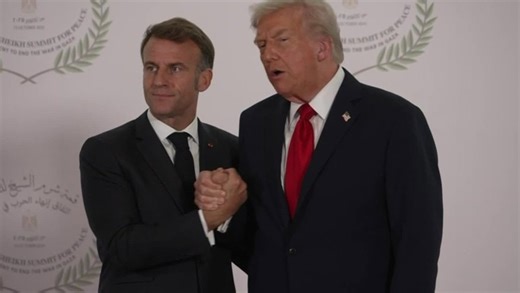 Handshake becomes a power play: Trump flexes his muscles at Macron