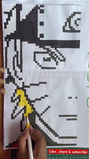Naruto Pixel Art 🔥 | Watch This Shinobi Come to Life! #shorts #naruto