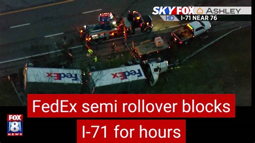 Semi rollover with graphics