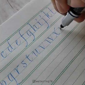 英文大小寫字母表+全部字母句示範