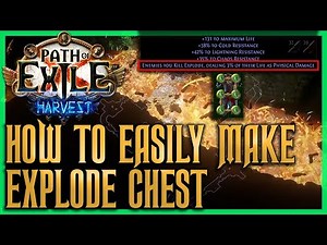 How To Easily Craft Explode Chest - Cheap And Easy Map Clear Boost | Path of Exile