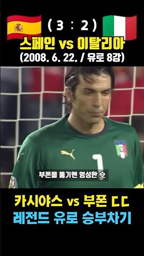 Buffon vs. Casillas: A Penalty Shootout Duel Between Legends (Spain vs. Italy / June 22, 2008 / E...