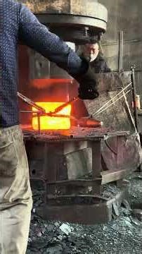 Inside the forging factory Forging Giants: Workers Handling Red-Hot Steel Rings #forging #forge