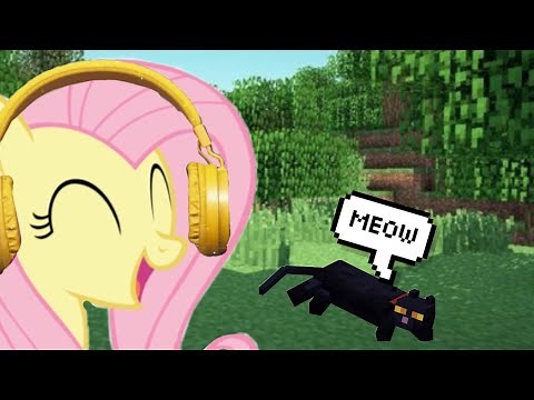 Fluttershy plays Minecraft!