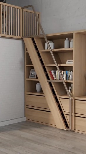 Most Popular Ladder Designs: Space-Saving & Natural Wood Style 🌿 | Decoration Courses