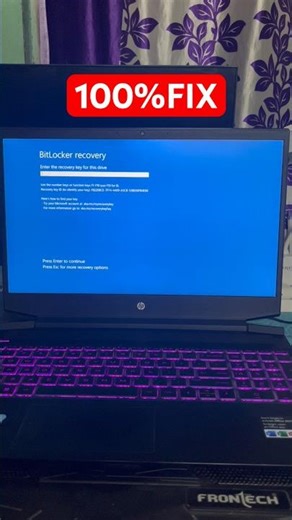 Bitlocker unlock without password and recovery key | Bitlocker recovery key hp laptop #bitlocker