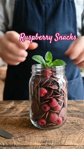 Easy Homemade Raspberry Treat ❤️ #foryou #reels #fyp #shorts #snacks #viral #fruit