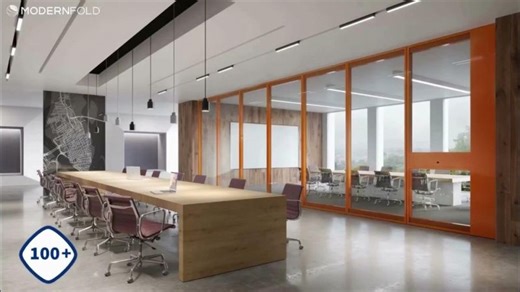 Modernfold Operable Partitions - Acousti-Clear® Acoustical Glass Wall System | Michael Frew