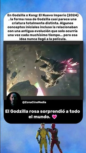 El Godzilla rosa casi tuvo otro origen 💗 | Godzilla x Kong: El Nuevo Imperio (2024)