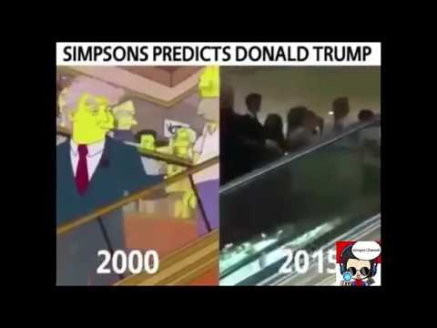 simpsons predicted donald trump escalator