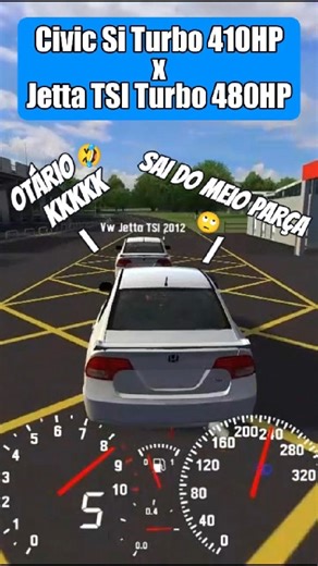 Civicão Mexido peita o Jetta TSI Turbo? #liveforspeed #lfs #n1khera #civic #jetta