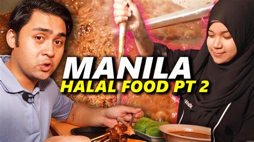 FILIPINO Halal Street Food Tour of MANILA PT 2! 100kg Pastil, Bone Marrow Tiyula & Satti! | The Chui Show