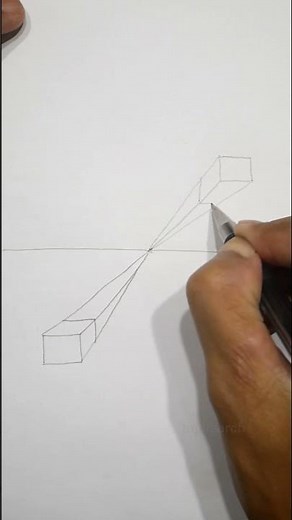 how to draw 1 point perspective easy