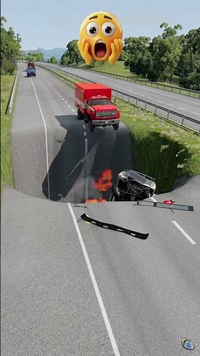 Cars & Buses vs Massive Pit 🙄 - BeamNGdrive #78