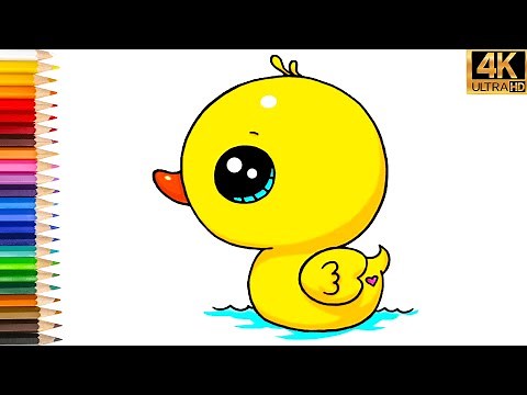 APRENDER A DIBUJAR PATO FACIL 😍 COMO DIBUJAR UN PATO KAWAII 😍 DIBUJO PASO A PASO