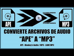 Convertir audio ape a mp3 - EZ CD Audio Converter