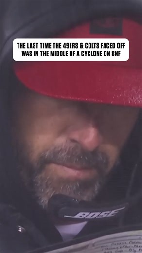 Good ol' football weather 🌧️ SFvsIND - 8:15pm ET on ESPN Stream on #NFLPlus and ESPN App | NFL