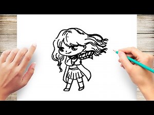 How to Draw Chibi Hermione Granger