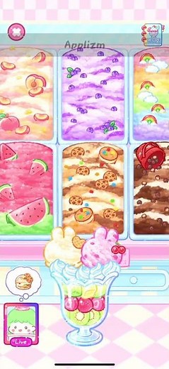 【フルーツ飴の達人】プリンで作るパフェ組み合わせレシピ"プリンアラモード"を見つけたよ！ #フルーツ飴の達人 #games #ゲーム