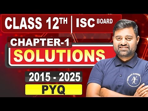 Class 12th ISC Board | Chapter-1 Solutions | PYQ 2015-2025 | Important Questions & Answers