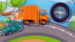 Car Cartoons. Garbage Truck Cleanery. Wooden horse. Dangerous trap from truck. Season 1. Series 10