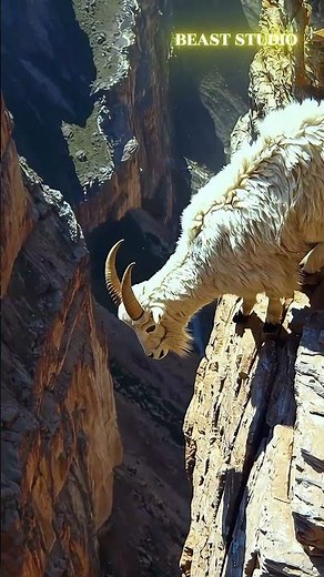 High-altitude Goat Battle: Territorial Showdown in the Sky!