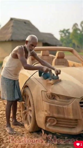 Look how this guy built a car out of wood