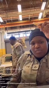 Senior Department of War official tells me they are tracking this video and working to authenticate the validity of the video and the identity of the Muslim woman in the video who appears to be in the US military while claiming she would defy orders that went against Islam and Muslims. @DeptofWar