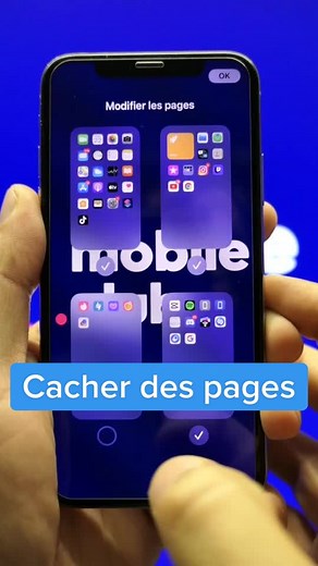 Cacher des pages sur ton iPhone facilement