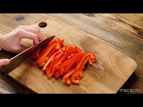[Sliced paprika] Brilliant! For salads and stir-fried foods ♪ ｜ macaroni