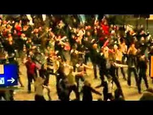 Berlin Flashmob with Eric Clapton Singing Willie and the Hand Jive