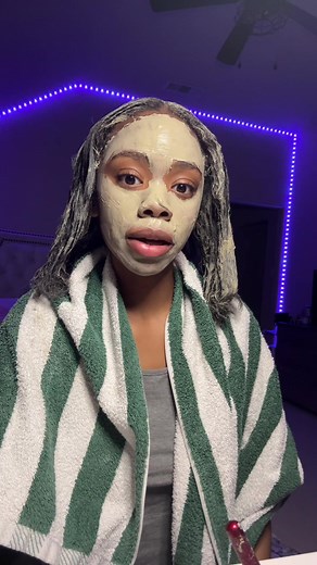 Lets do the aztec clay mask on my skin and hair!! #aztecclaymask #blackgirlgrwm #blackgirlhair #viralvideo #relatable #foryoupage #foryou #fypシ゚viral #funny #beauty