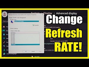 How to Change the Refresh RATE & Hertz on Windows 11 Screen (Settings Tutorial)