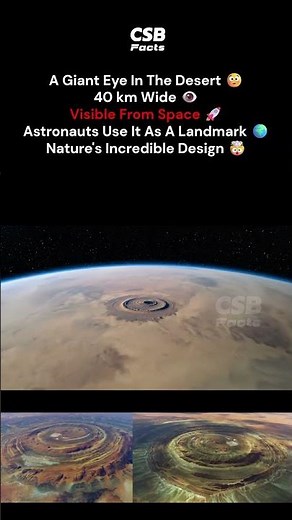 The Giant Eye Visible From Space 😳🌍