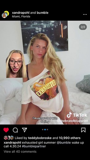 Bumble’s new marketing campaign for their app relaunch #bumble #marketing #xandra