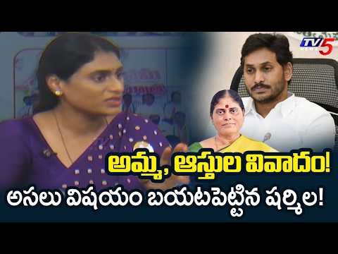 YS Sharmila First Reaction on YS Vijayamma Affidavit | YSR Assets Controversy | YS Jagan | TV5 News