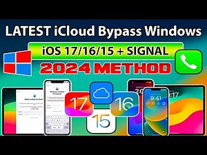 😍✅ NEW iCloud Bypass iOS 17.4.1/16.7.7/15.8 Windows with Sim/Signal/Network & Jailbreak iOS 17/16/15