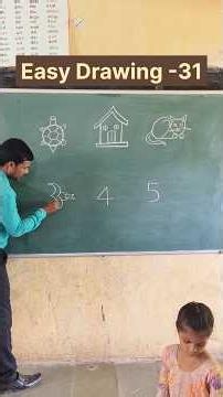 Drawing with numbers | Easy drawing | innovative ideas #drawing #easydrawing #education #school