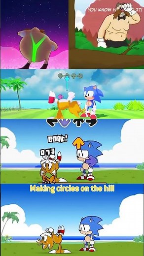 FNF Spinning my Tails with Lyric vs Dr.Eggman - FNF mobile gameplay x Animation