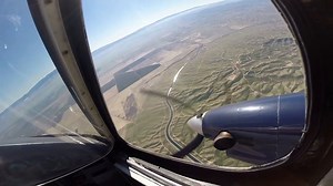 Flying over Taft, Southern California