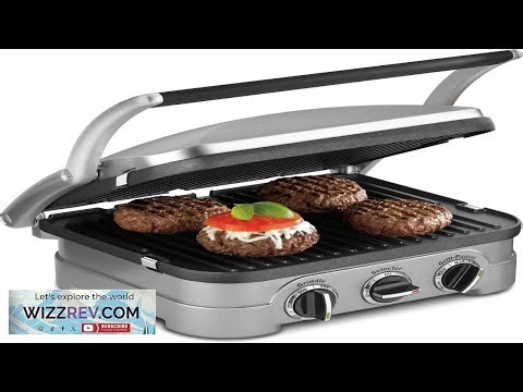 Cuisinart Griddler Indoor Grill Panini Press Sandwich Maker & More 5 in 1 Grilling
