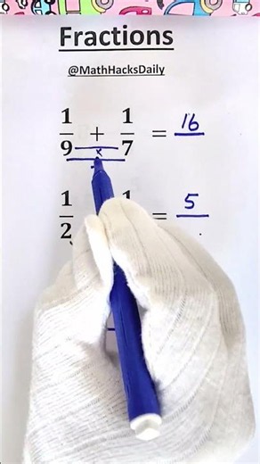Can You Solve 1/3 + 1/4? | Easy Fraction Addition Trick