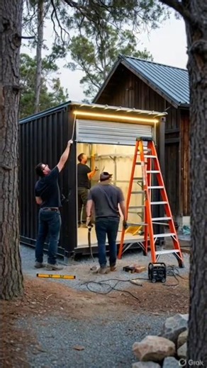 The Most Satisfying Bike Shed Build You’ll See Today ❤️ #youtubeshorts #usa #shorts