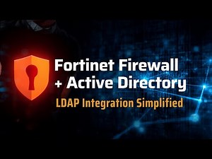 FortiGate LDAP Authentication with Active Directory | Step-by-Step Configuration and Testing