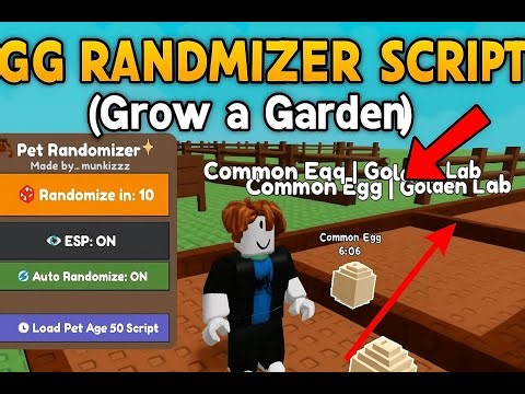 🔥 Egg Randomizer Script for Grow a Garden | No Key